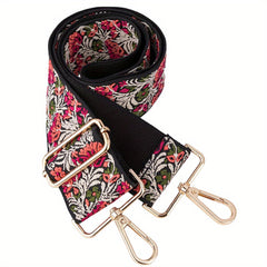 Flower Adjustable Crossbody Strap Replacement Vintage Guitar Purse Accessories