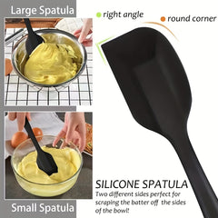 6pcs Silicone Kitchen Utensils Set Heat Resistant Non stick Pans Spatula Scraper