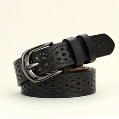 Vintage Hollow Out PU Belt for Women