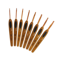 8pcs Knitting Tool Plastic Handle Sweater Needle Crochet Set