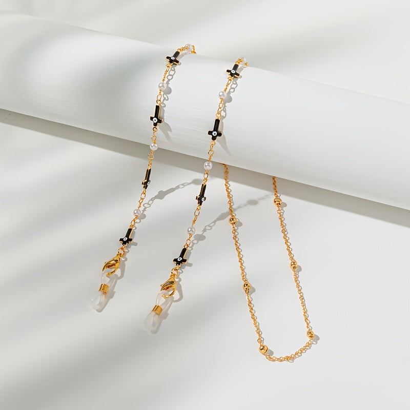 Colorful Glasses Chain Eyes Cross Drop Shaped Mask Chain Earphone Chain