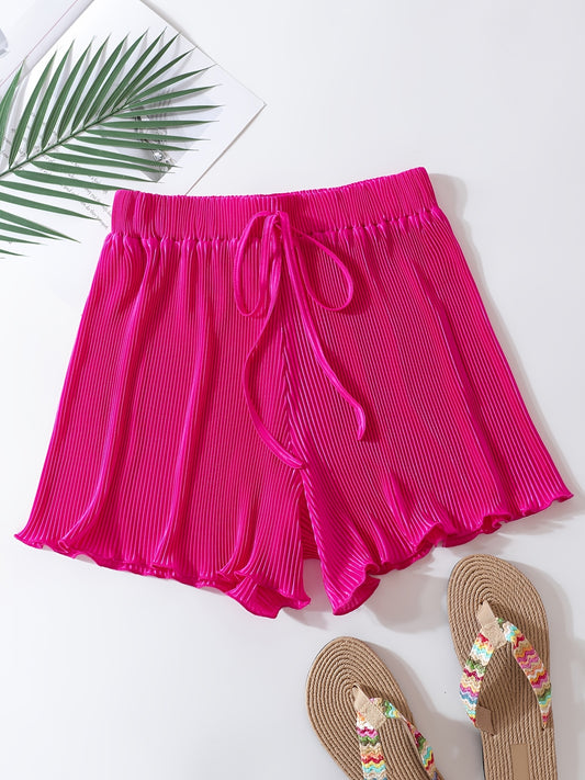 Y2K Loose Stretch Tie Shorts High Waist Summer Shorts