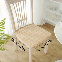 Flannel Chair Cushion Non Slip with Strap - Winter Office