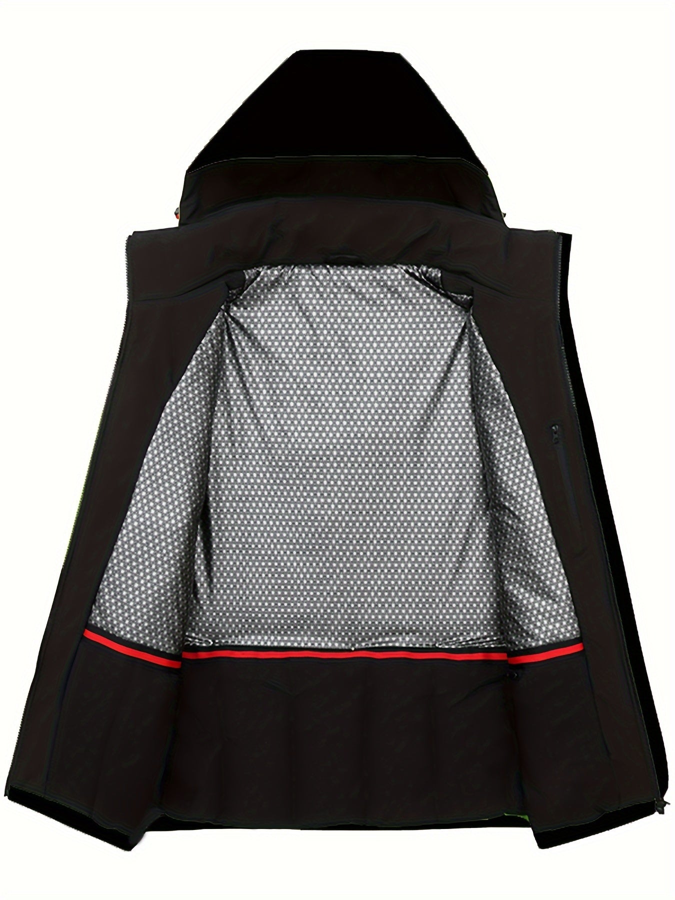 Men's Smart Heating Detachable Hooded Jacket Windproof Warm Outdoor Coat