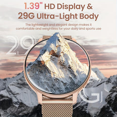 Wireless Calling Smartwatch IP68 Waterproof Women's Health Tracker