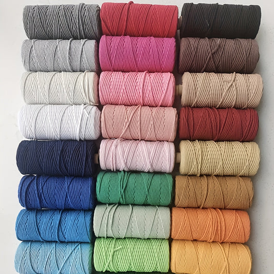 Colorful DIY Woven Cotton Rope For Crafts Christmas Decorations