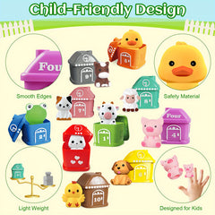 ALIEX 10pcs Animal Counting & Matching Sorting Games