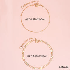 Dainty Twist Knot Anklet Chain Hollow Alloy Link Chain Beach Surfing Jewelry