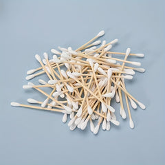 Double Sided Cotton Swabs Long Wooden Handle - 1000pcs