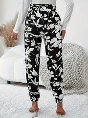 Women's Plus Floral High Rise Joggers