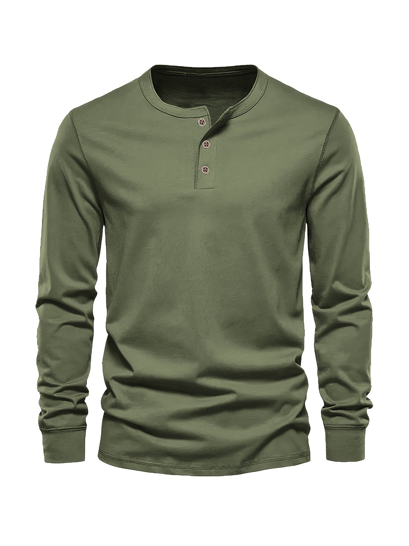 Men's Button Casual Comfy Custom Fit Long Sleeve Shirt