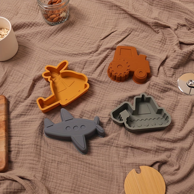 Fun Sand Mold Set: Car Airplane Excavator & Helicopter