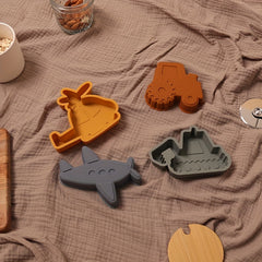Fun Sand Mold Set: Car Airplane Excavator & Helicopter
