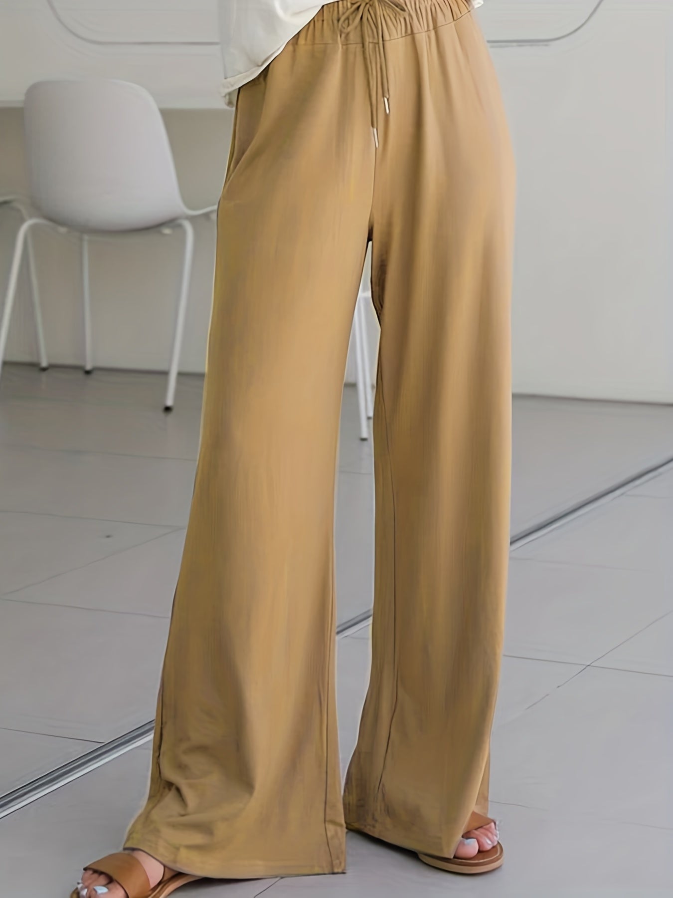 Women's Plus High Rise Wide Leg Pants