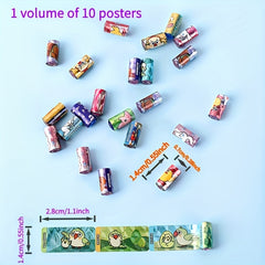 1000 Assorted Playful Designs DIY Bracelet Charms Reusable Paper Stickers