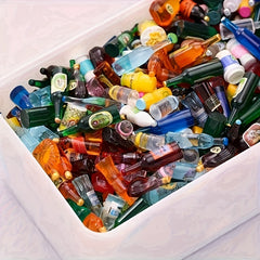 50pcs Mini Drink Bottles Doll House Decoration DIY Wine Bottle Earring Dollhouse