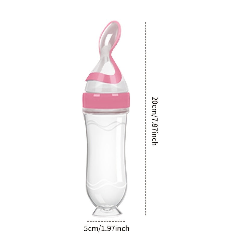 Baby Silicone Feeding Bottle Spoon Feeder 90ml