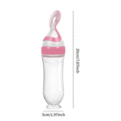 Baby Silicone Feeding Bottle Spoon Feeder 90ml
