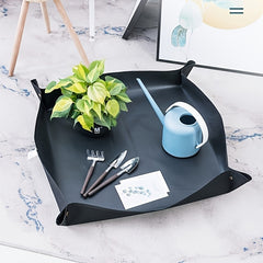 1pc Key Storage Tray PVC Foldable Storage Tray Debris Storage Box