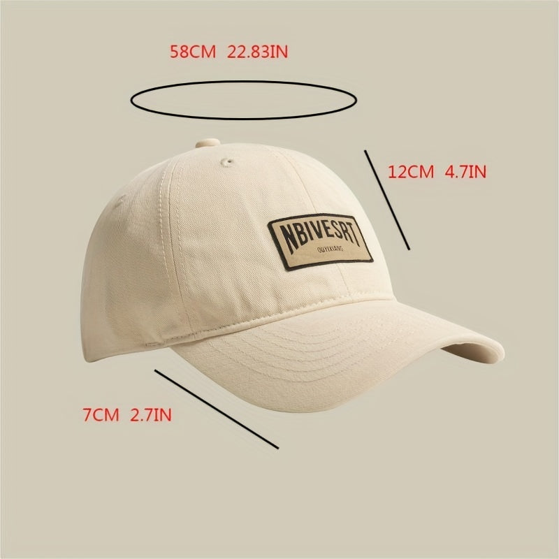 Japanese Retro Soft Top Baseball Cap Patched Sunshade Peaked Cap