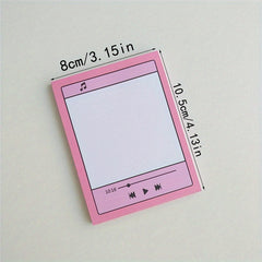 50 Sheets Pink Memo Pad Journal Decoration Paper Planner Stationery