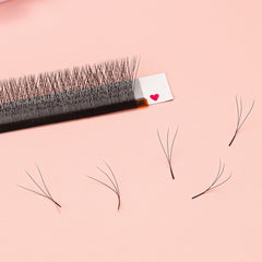 3D Fan Eyelashes Natural Soft Matte False Eyelashes