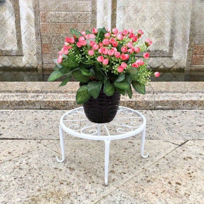 2pcs Metal Rustproof Iron Plant Stand Indoor Outdoor Garden Planters Pots