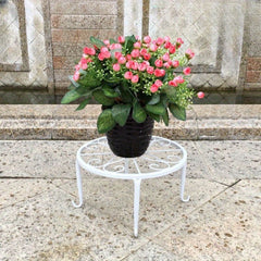 2pcs Metal Rustproof Iron Plant Stand Indoor Outdoor Garden Planters Pots