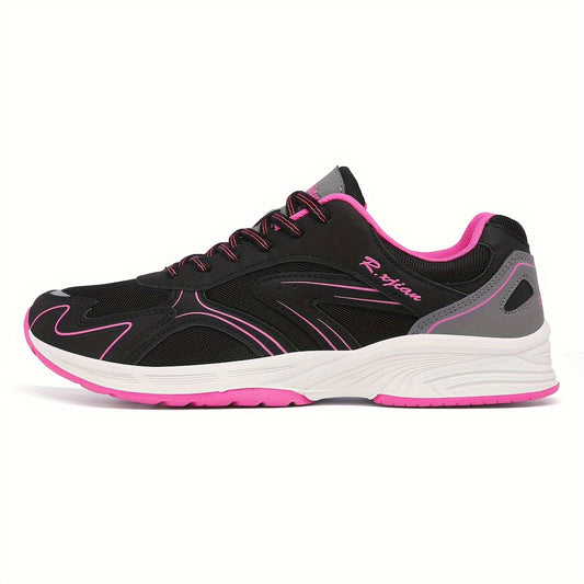 Women's Anti Slip Running Shoes Breathable Lace Up Sports Sneakers