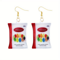 Funny Biscuit Dangle Earrings Acrylic Jewelry
