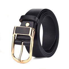 Men's Business Leather Belt with Pin Buckle