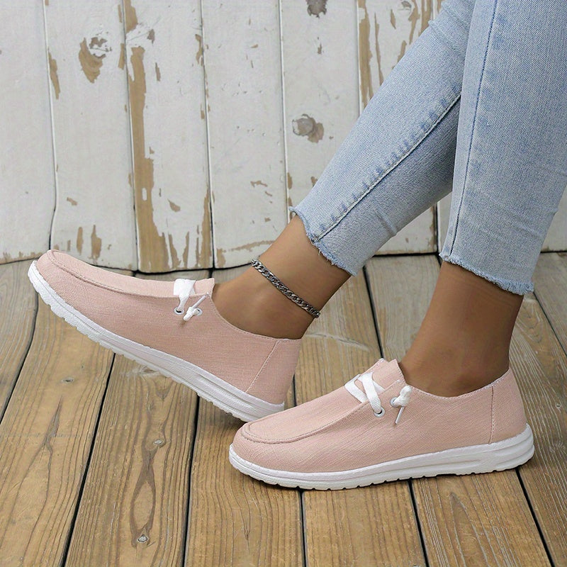 Women's Canvas Low Top Lace Up Shoes Lightweight