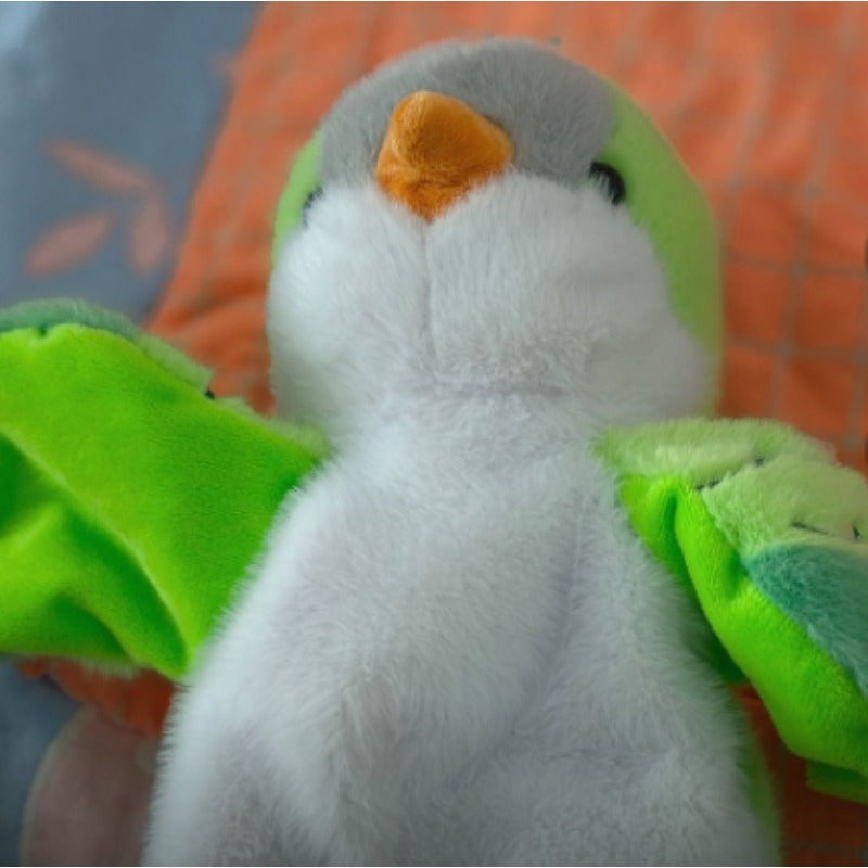 Back to School Plush Bird Parrot Puppet Toy Ventriloquist Doll