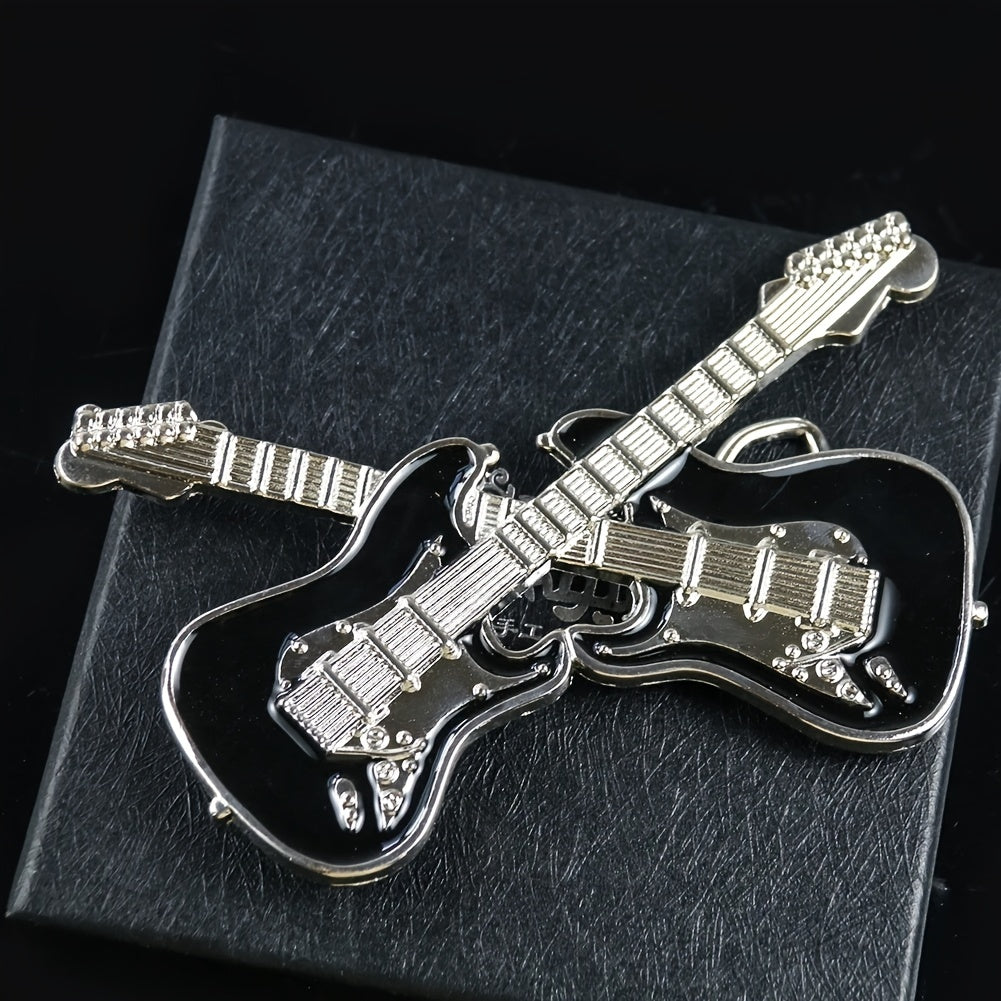 Rock Music Guitar Belt Buckle for Jeans