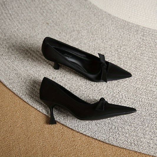 Women's Bowknot Stiletto Heels Pumps - Outdoor Shoes