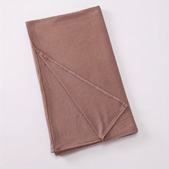 Long Hijab Solid Scarf Elastic Turban Large Shawl Bandana for Women