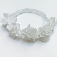 Pink Ribbon Flower Headband for Baby Photography