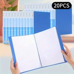 20pcs File Manager Document Organizer Exam Paper Storage Folder