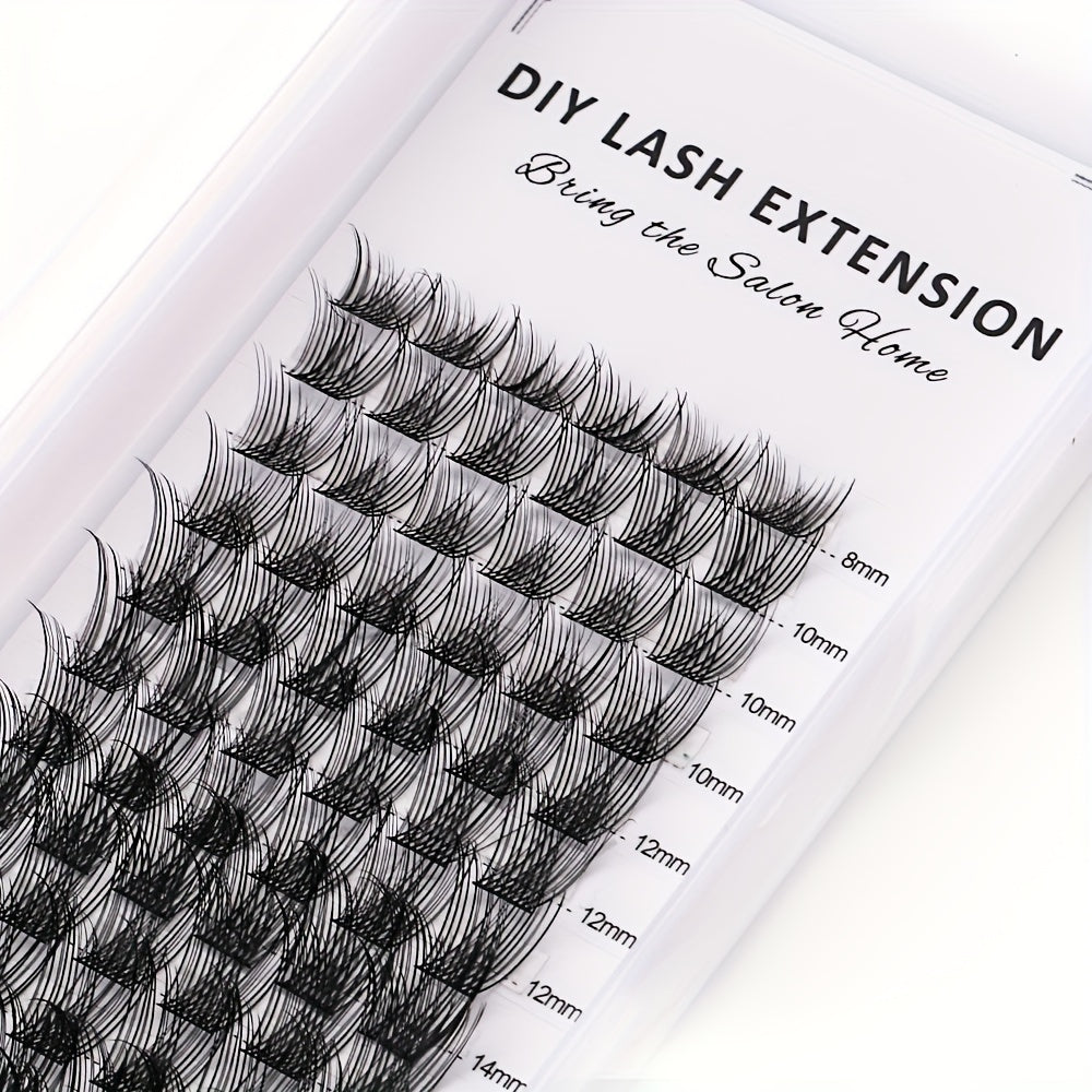 72pc Reusable Cluster Lashes 8-16mm DIY Lash Extensions