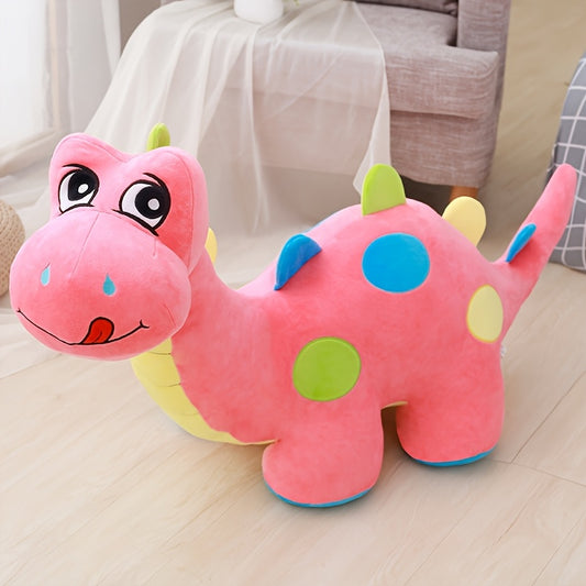 Colorful Plush Dinosaur Toy - Soft & Festive Gift for Kids & Home Decor