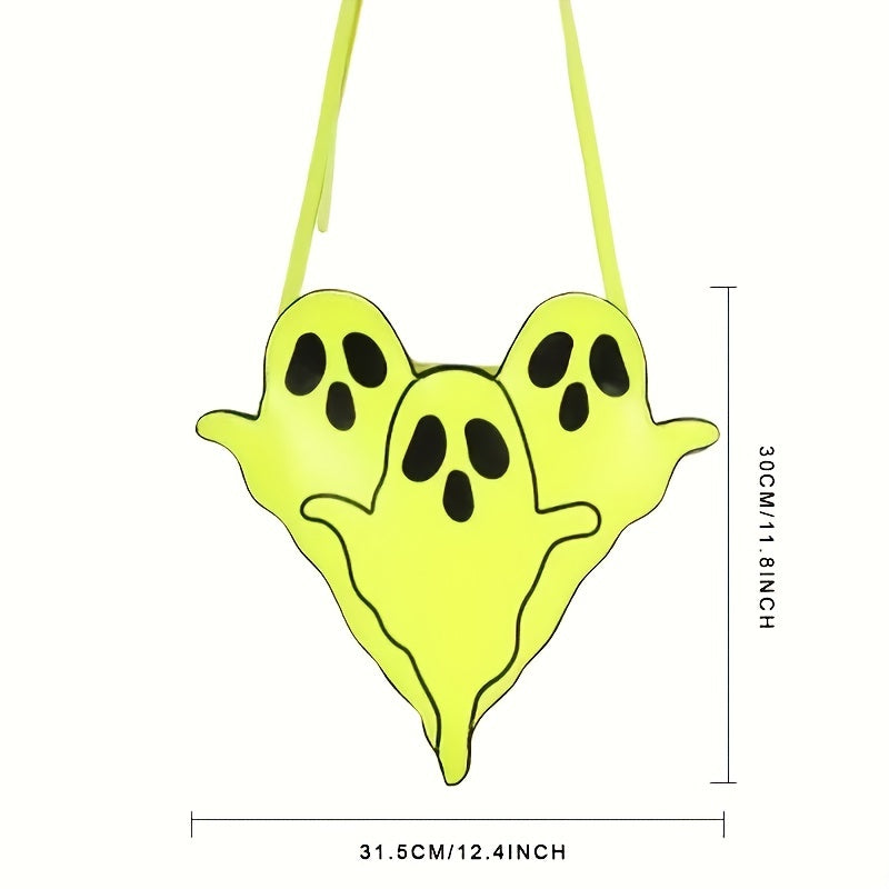 Funny Ghost Skull Shaped Bag Halloween Skull Elf Crossbody Bag