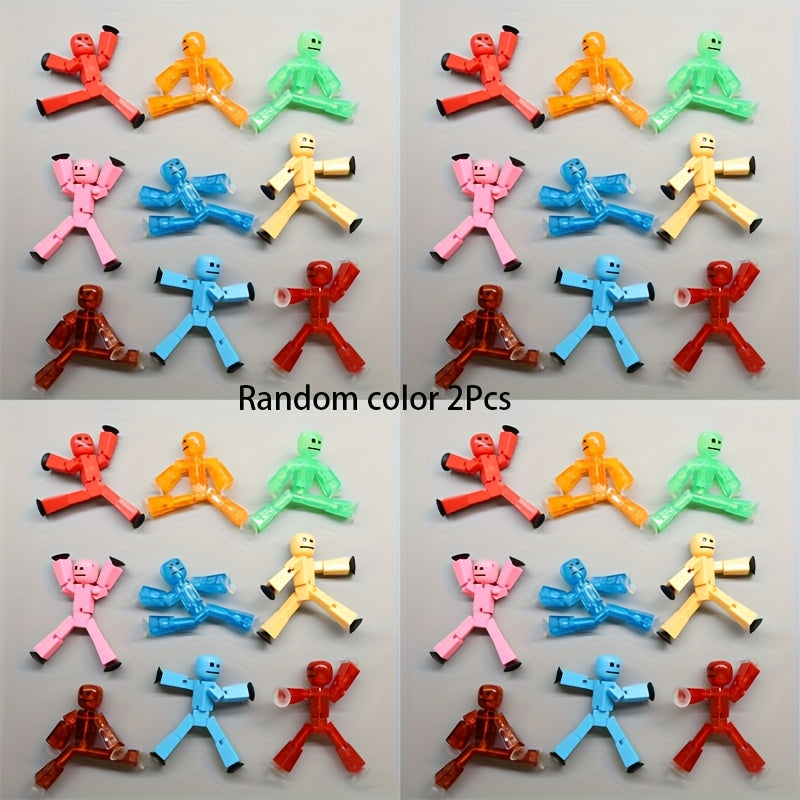 2pcs Sticky Robot Toys Action Figures for Kids 3+ Years Old