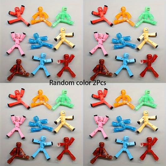2pcs Sticky Robot Toys Action Figures for Kids 3+ Years Old