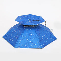 Foldable Fishing Umbrella Hat Anti Rain Sun Protection