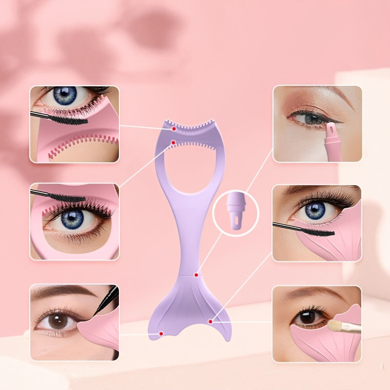 Mermaid Silicone Eyeliner Guide Tool for Women and Girls