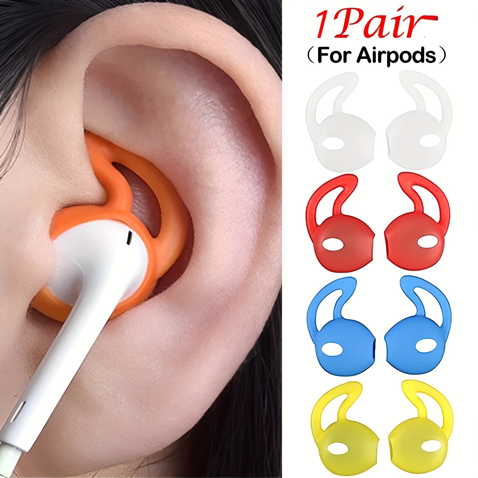 Anti Slip Silicone Ear Tips and Hooks for Earphones