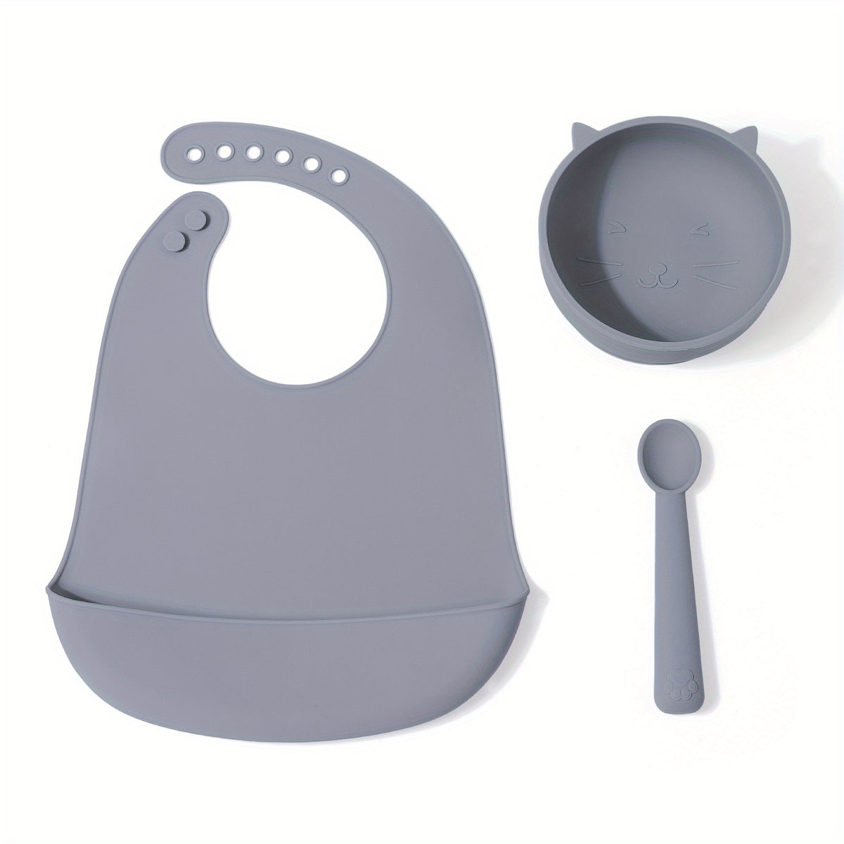 3-Piece Cat Series Feeding Utensils Set for Babies & Children