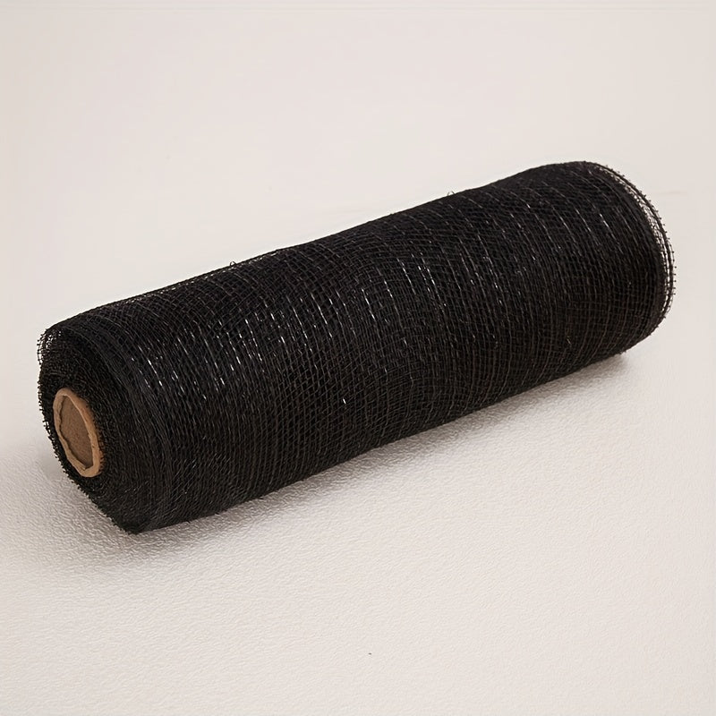 9m Golden Silk Mesh Yarn Roll for Garland Making Christmas Wedding Party