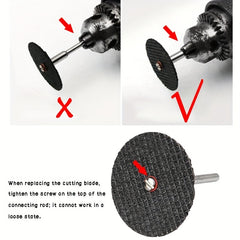 32mm Abrasive Cutting Disc with Mandrels for Metal Cutting