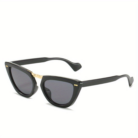 Cat Eye Sunglasses Vintage Rivet Decor Glasses Casual Outdoor UV400